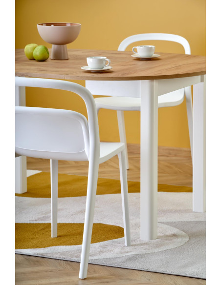 RINGO Stół Rozkładany Dąb Craft/Biały 102-142cm - Funkcjonalność i Styl