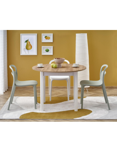 RINGO Stół Rozkładany Dąb Craft/Biały 102-142cm - Funkcjonalność i Styl