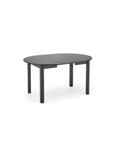 RINGO Stół Rozkładany Okrągły Czarny 102-142cm - Nowoczesność i Klasa