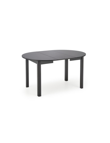 RINGO Stół Rozkładany Okrągły Czarny 102-142cm - Nowoczesność i Klasa