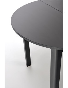 RINGO Stół Rozkładany Okrągły Czarny 102-142cm - Nowoczesność i Klasa 2