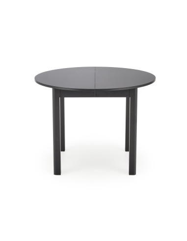 RINGO Stół Rozkładany Okrągły Czarny 102-142cm - Nowoczesność i Klasa