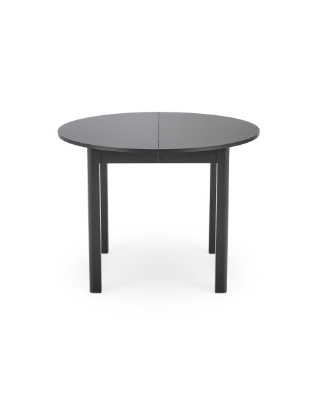RINGO Stół Rozkładany Okrągły Czarny 102-142cm - Nowoczesność i Klasa