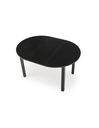 RINGO Stół Rozkładany Okrągły Czarny 102-142cm - Nowoczesność i Klasa