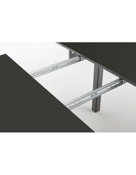 RINGO Stół Rozkładany Okrągły Czarny 102-142cm - Nowoczesność i Klasa