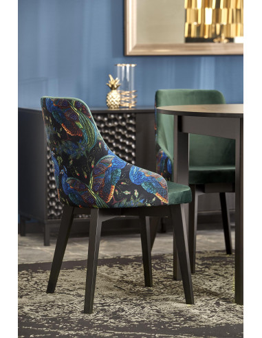 RINGO Stół Rozkładany Okrągły Czarny 102-142cm - Nowoczesność i Klasa