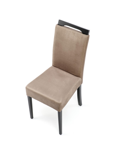 CLARION_2 Krzesło Czarne Monolith 09 42x58x97cm - Elegancja i Komfort