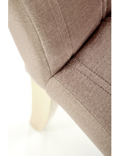 DIEGO_2 Krzesło Bukowe Velvet Pikowany Pasy MONOLITH 09 Beżowy - Elegancja 2