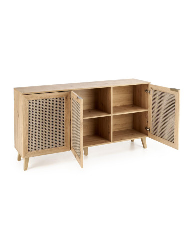 BORNEO KM-1 Komoda Dąb Artisan 160x40cm - Nowoczesność i Elegancja