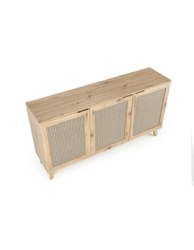 BORNEO KM-1 Komoda Dąb Artisan 160x40cm - Nowoczesność i Elegancja