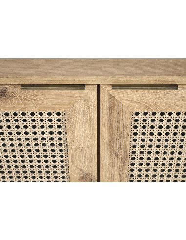 BORNEO KM-1 Komoda Dąb Artisan 160x40cm - Nowoczesność i Elegancja