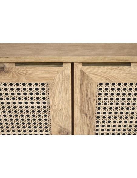 BORNEO KM-1 Komoda Dąb Artisan 160x40cm - Nowoczesność i Elegancja