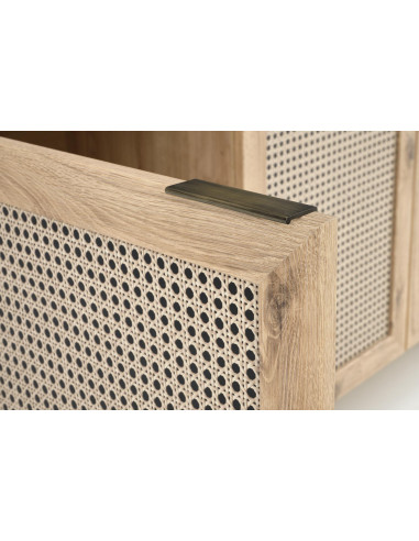 BORNEO KM-1 Komoda Dąb Artisan 160x40cm - Nowoczesność i Elegancja