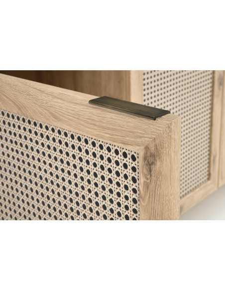 BORNEO KM-1 Komoda Dąb Artisan 160x40cm - Nowoczesność i Elegancja