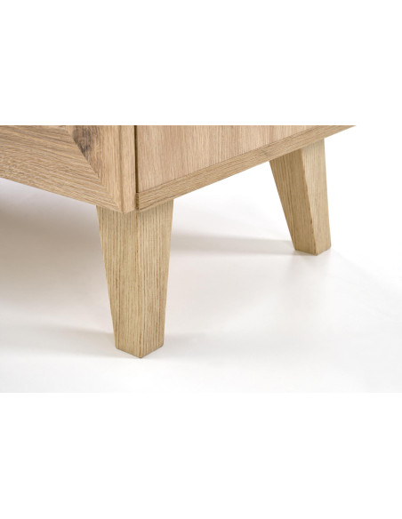 BORNEO KM-2 Komoda Dąb Artisan 80x40cm - Styl i Przechowywanie