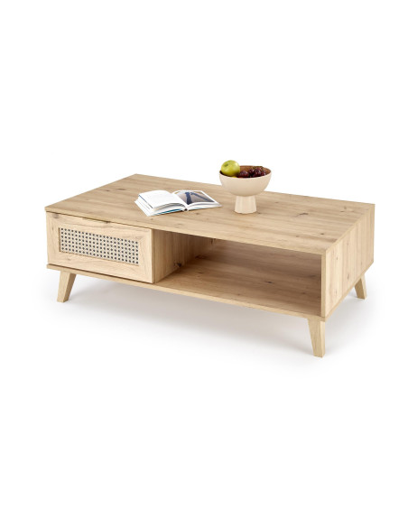 BORNEO Ława Dąb Artisan 120x60x41cm - Nowoczesny Design