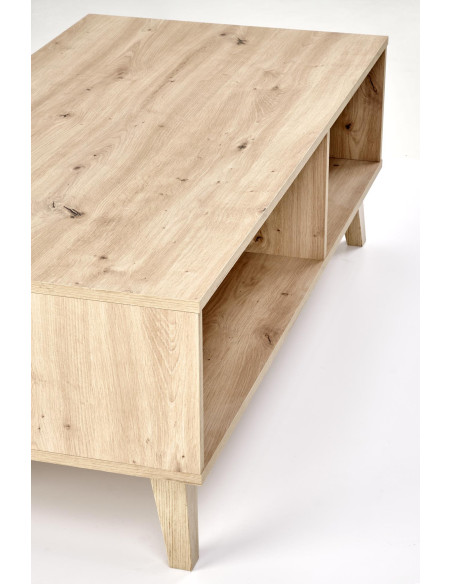 BORNEO Ława Dąb Artisan 120x60x41cm - Nowoczesny Design