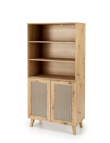 BORNEO REG-1 Regał Dąb Artisan 80x40x173cm - Praktyczność i Styl