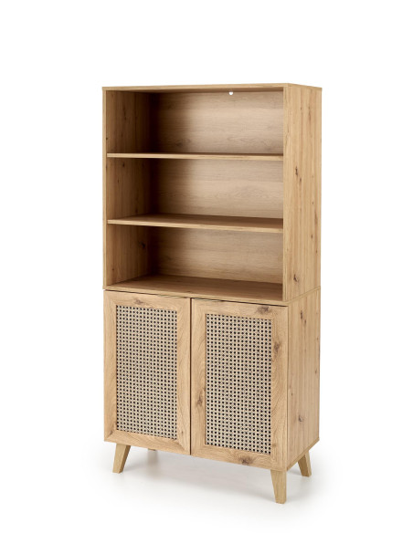 BORNEO REG-1 Regał Dąb Artisan 80x40x173cm - Praktyczność i Styl