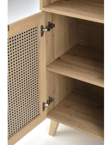 BORNEO REG-1 Regał Dąb Artisan 80x40x173cm - Praktyczność i Styl