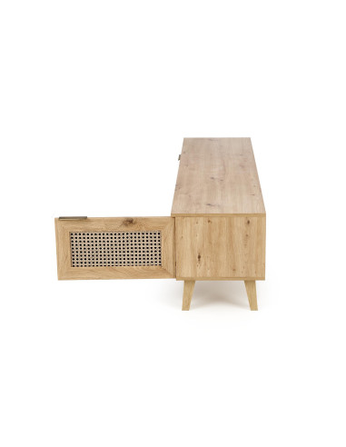 BORNEO Stolik RTV Dąb Artisan 150x40x45cm - Funkcjonalność w Designie