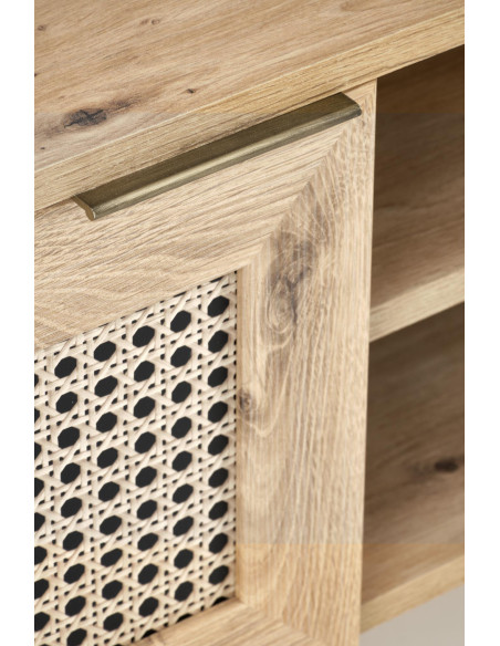 BORNEO Stolik RTV Dąb Artisan 150x40x45cm - Funkcjonalność w Designie