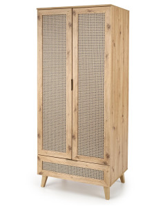 BORNEO Szafa Dąb Artisan 80x57x200cm - Przechowywanie z Klasą