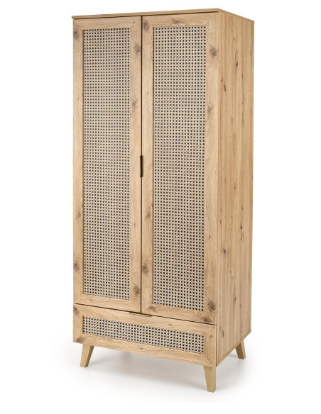 BORNEO Szafa Dąb Artisan 80x57x200cm - Przechowywanie z Klasą