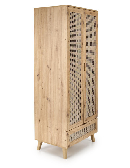 BORNEO Szafa Dąb Artisan 80x57x200cm - Przechowywanie z Klasą