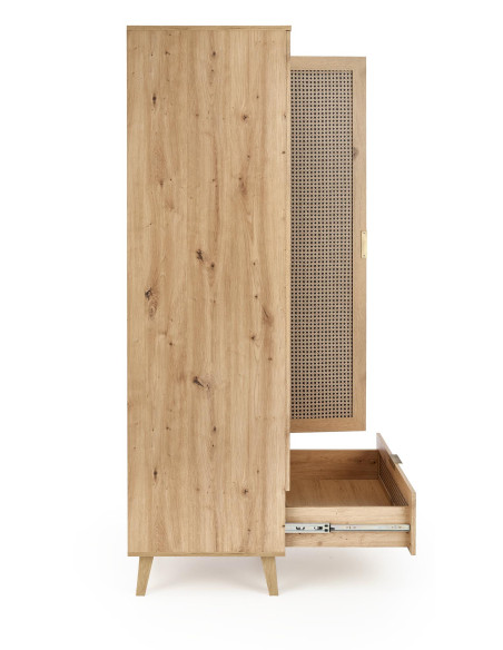 BORNEO Szafa Dąb Artisan 80x57x200cm - Przechowywanie z Klasą