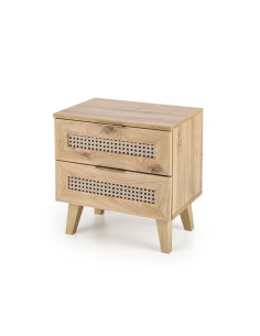 BORNEO Szafka Nocna Dąb Artisan 50x34x52cm - Stylowy Akcent w Sypialni