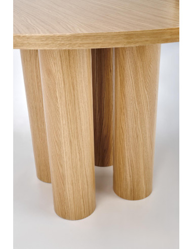 ELEFANTE Stół Okrągły Dąb Naturalny Fi120cm - Elegancja i Styl