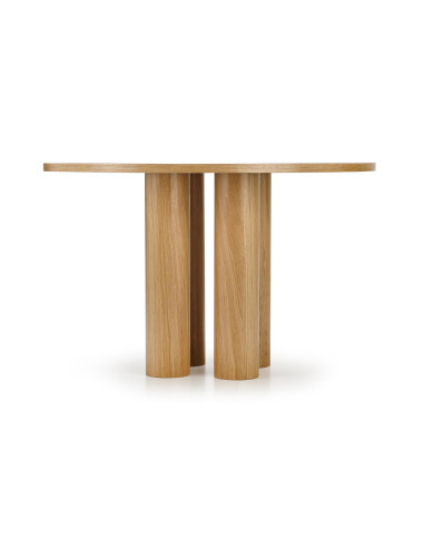 ELEFANTE Stół Okrągły Dąb Naturalny Fi120cm - Elegancja i Styl