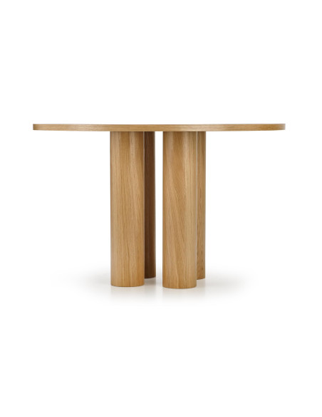 ELEFANTE Stół Okrągły Dąb Naturalny Fi120cm - Elegancja i Styl