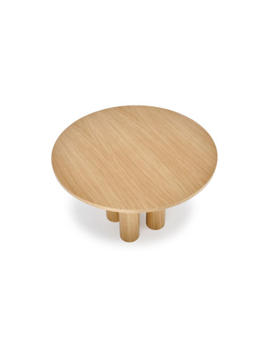 ELEFANTE Stół Okrągły Dąb Naturalny Fi120cm - Elegancja i Styl