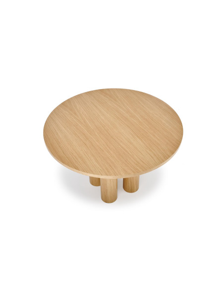 ELEFANTE Stół Okrągły Dąb Naturalny Fi120cm - Elegancja i Styl