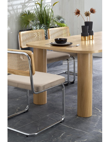 ELEFANTE Stół Rozkładany Dąb Naturalny 160-240x100cm - Przestrzeń i Design