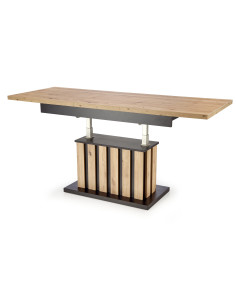 BARETTI ława dąb artisan/czarny (2p 1szt)