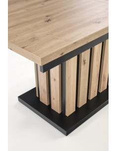 BARETTI ława dąb artisan/czarny (2p 1szt) 2