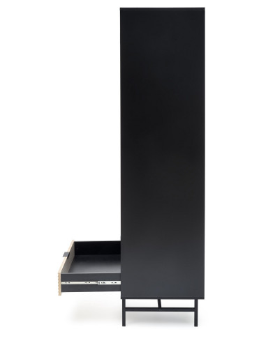 MURANO S-1 szafa dąb artisan/czarny (2p 1szt)