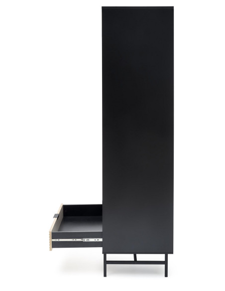 MURANO S-1 szafa dąb artisan/czarny (2p 1szt)