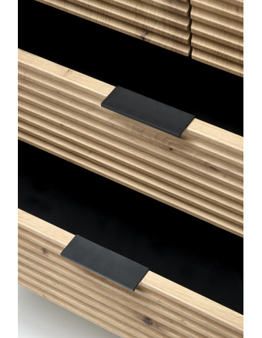 MURANO S-1 szafa dąb artisan/czarny (2p 1szt)