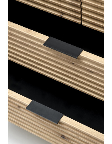 MURANO S-1 szafa dąb artisan/czarny (2p 1szt)