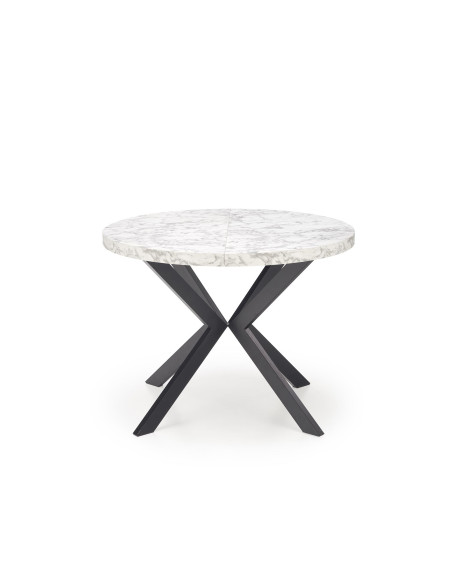 PERONI Stół Rozkładany Biały Marmur Fi100-250cm - Luksus i Funkcjonalność