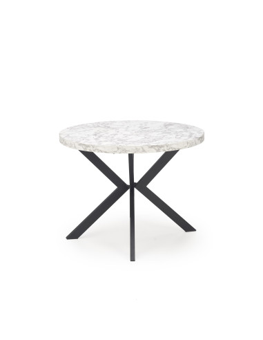 PERONI Stół Rozkładany Biały Marmur Fi100-250cm - Luksus i Funkcjonalność