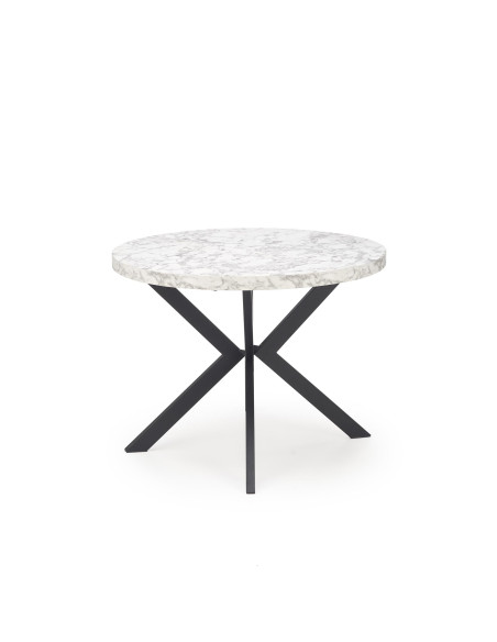 PERONI Stół Rozkładany Biały Marmur Fi100-250cm - Luksus i Funkcjonalność