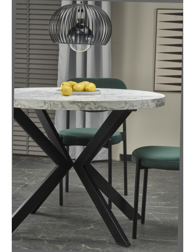 PERONI Stół Rozkładany Biały Marmur Fi100-250cm - Luksus i Funkcjonalność