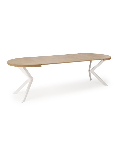 PERONI Stół Rozkładany Dąb Złoty Fi100-250cm - Elegancja i Praktyczność