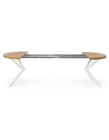 PERONI Stół Rozkładany Dąb Złoty Fi100-250cm - Elegancja i Praktyczność