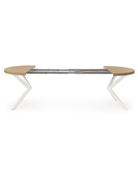 PERONI Stół Rozkładany Dąb Złoty Fi100-250cm - Elegancja i Praktyczność